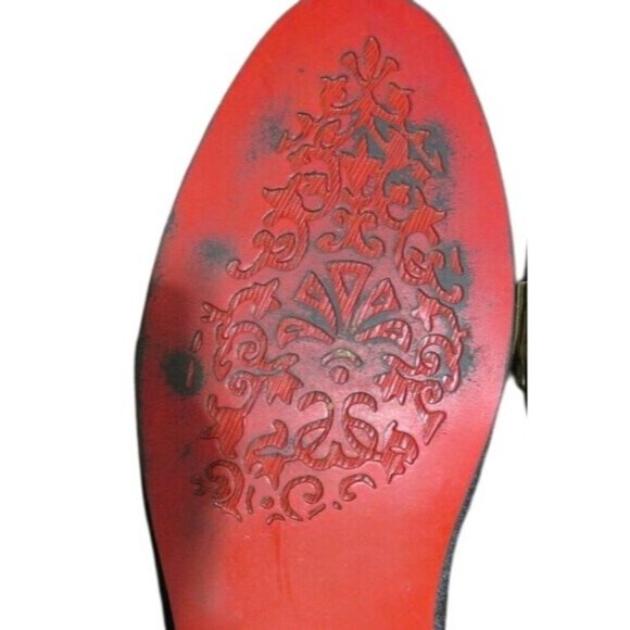 Santimon Velvet Tuxedo Lion Head Loafers Driving Shoes Smoking Slippers size 12 - Picture 9 of 12